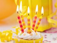 Colorful Streak Printable Birthday Candles Long Burning Time No Dripping Unscented